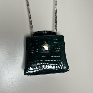 Kate Spade New York Romy mini croc embossed bag